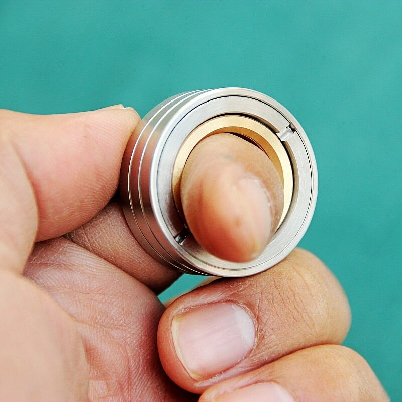 Stainless Steel Machinist Paragraph Ring EDC Toy