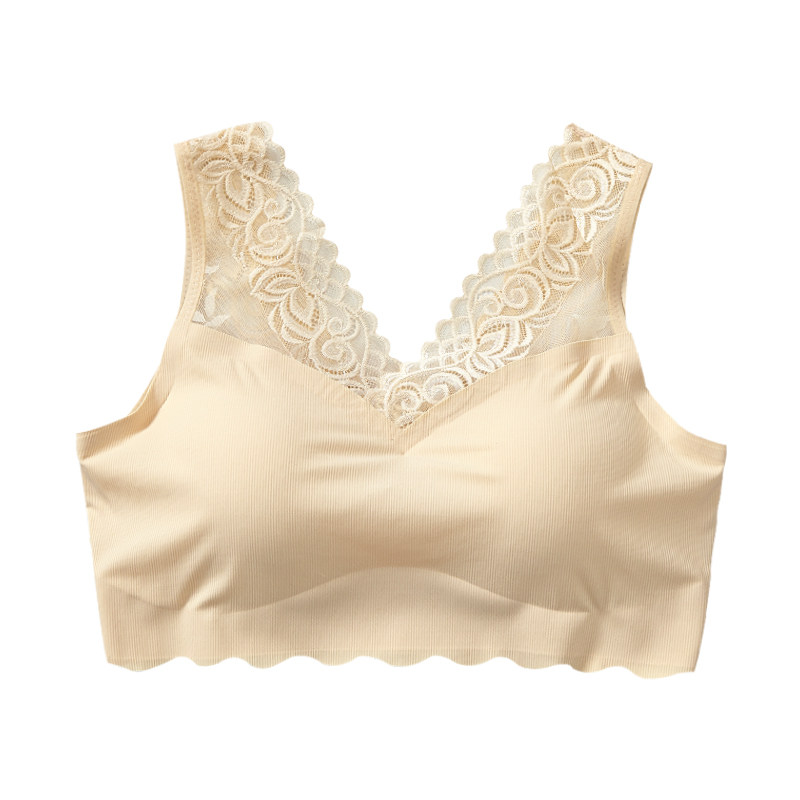 冰丝美背美胸无痕女无钢圈薄款抹胸 倾美城抹胸