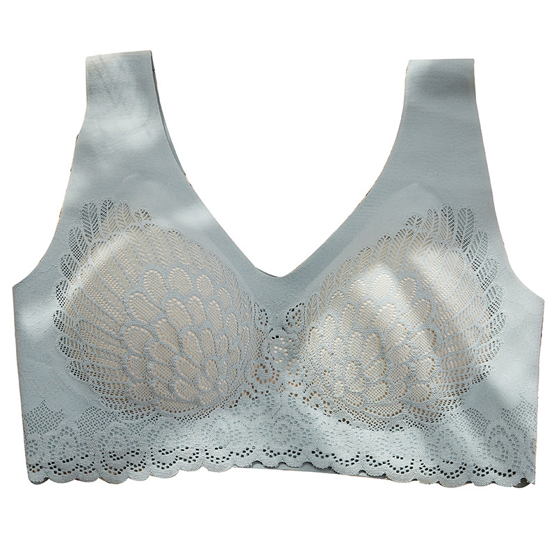 乳胶内衣文胸背心女性感镂空 倾美城抹胸