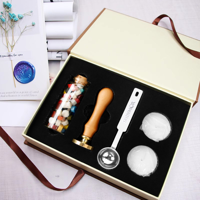 shinmor欧式复古火漆印章蜡粒礼盒套装小清新手账印章蜡封封蜡印章信封口火漆印章玫瑰动漫祝福语花草星空,淘宝优惠券,粉丝福利购,淘宝优惠卷