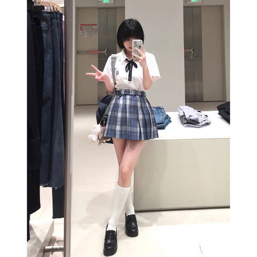 墨秋jk樱澜TR短袖衬衫原创设计2026年夏季新款日制校供刺绣上衣女 - 图0