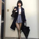 Mo Qiu JK uniform coat college style woolen coat for women