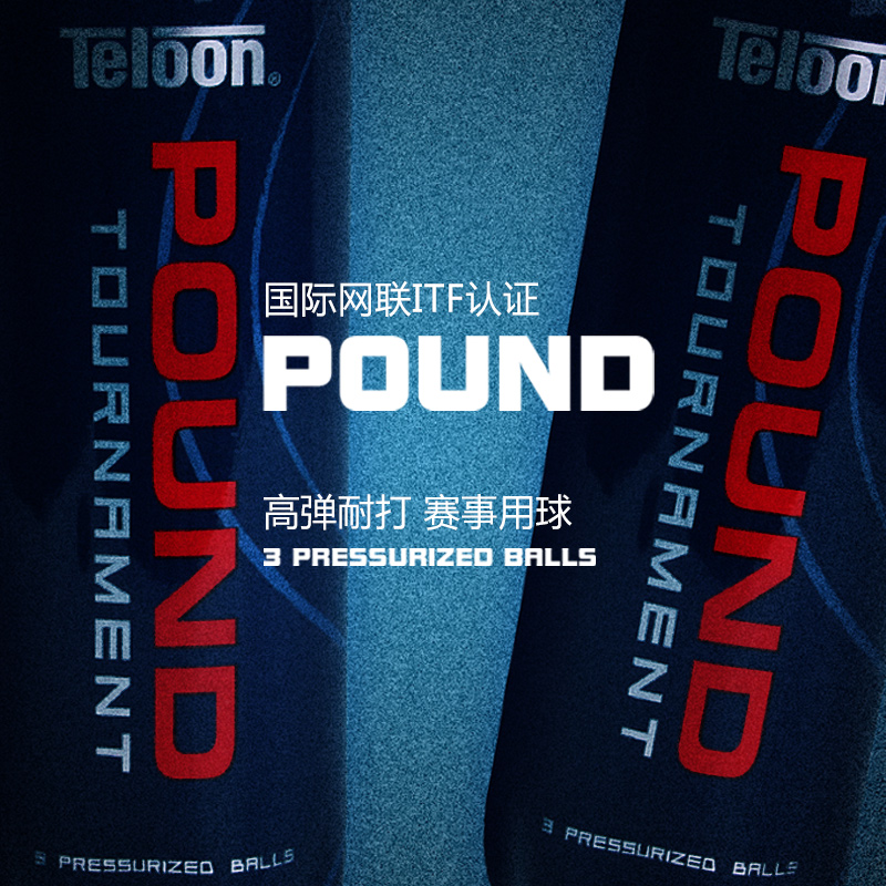 Teloon天龙网球pound专业比赛网球初学者进阶训练网球练习球罐装 - 图2