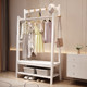 New Chinese-style solid wood household bedroom multi-functional clothes rack