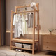 New Chinese-style solid wood household bedroom multi-functional clothes rack