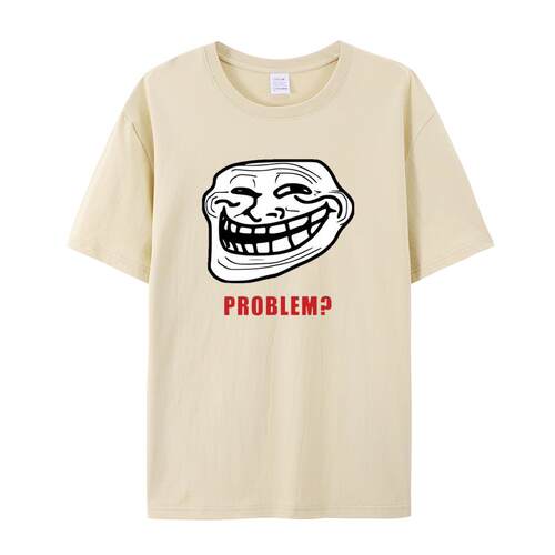 TROLLFACE MEME RAGE Funny TROLL JOKE INTERNET短袖T恤男女棉 - 图2