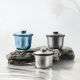 Taico pure titanium ຈອກໄວ Portable, ຫນຶ່ງຫມໍ້ແລະສອງຈອກ
