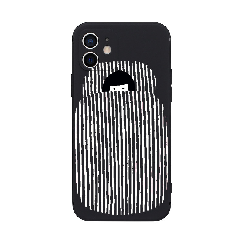 早点睡觉 适用iPhone17pm苹果16promax手机壳保护外壳女生15秋冬天款14简约小众13趣味不会撞壳可爱全包防摔 - 图3