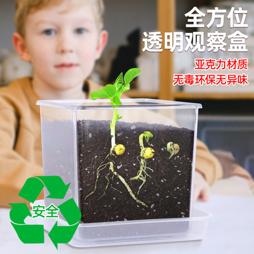 方形高透明塑料花盆栽亚克力方盆套盆水苔兰花蝴蝶兰专用花盆家用 - 图0