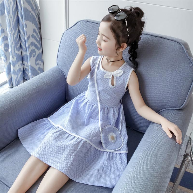 女童连衣裙2021新款夏装儿童装裙子夏季小女孩网红公主裙韩版洋气