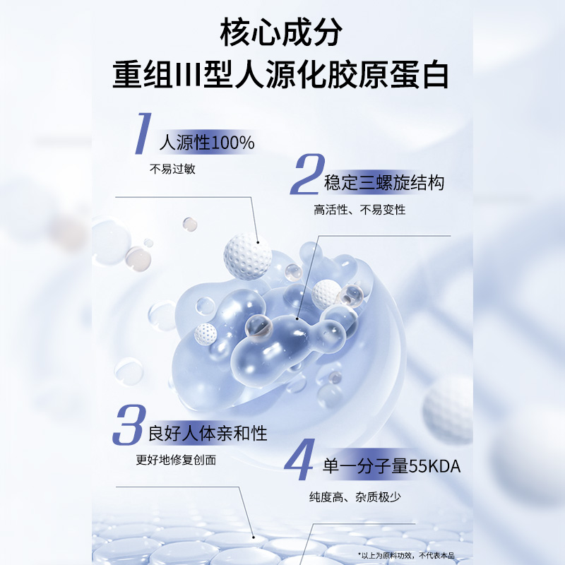 重组胶原凝胶敷料创口创面护理械字号修复凝胶皮肤修复创面愈合