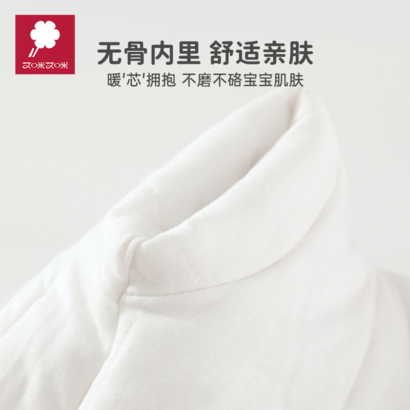 新生婴儿衣服秋冬初生宝宝纯棉保暖连体衣婴幼儿夹棉哈衣爬服冬装
