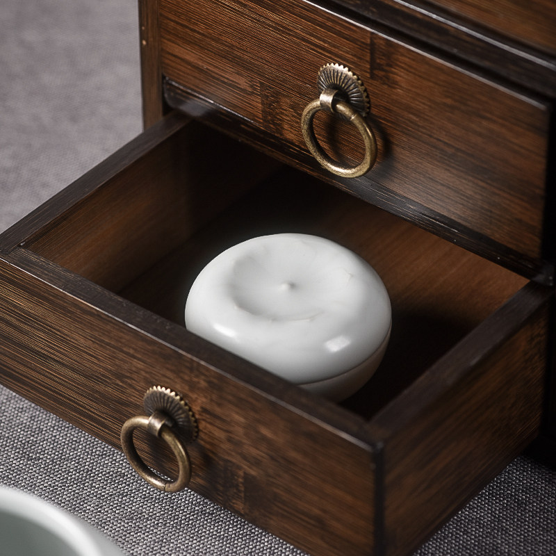 张小凤屿山毛笔笔架挂高档收纳盒 张小凤文房四宝