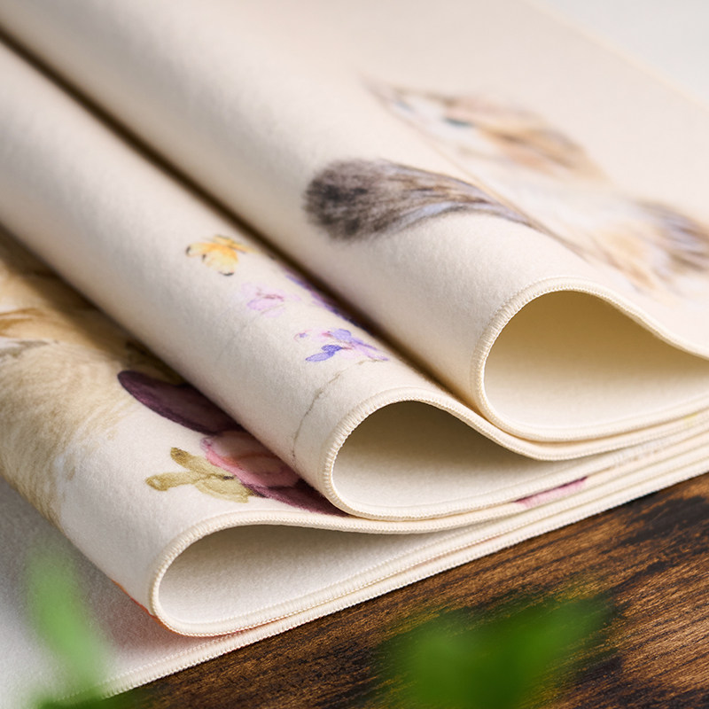 张小凤彩绘毛毡垫书法国画专用水洗毛毡毛笔字练字桌布垫柔软耐脏加厚桌面猫咪女生小学生布毡文房四宝不起球,淘宝优惠券,粉丝福利购,淘宝优惠卷