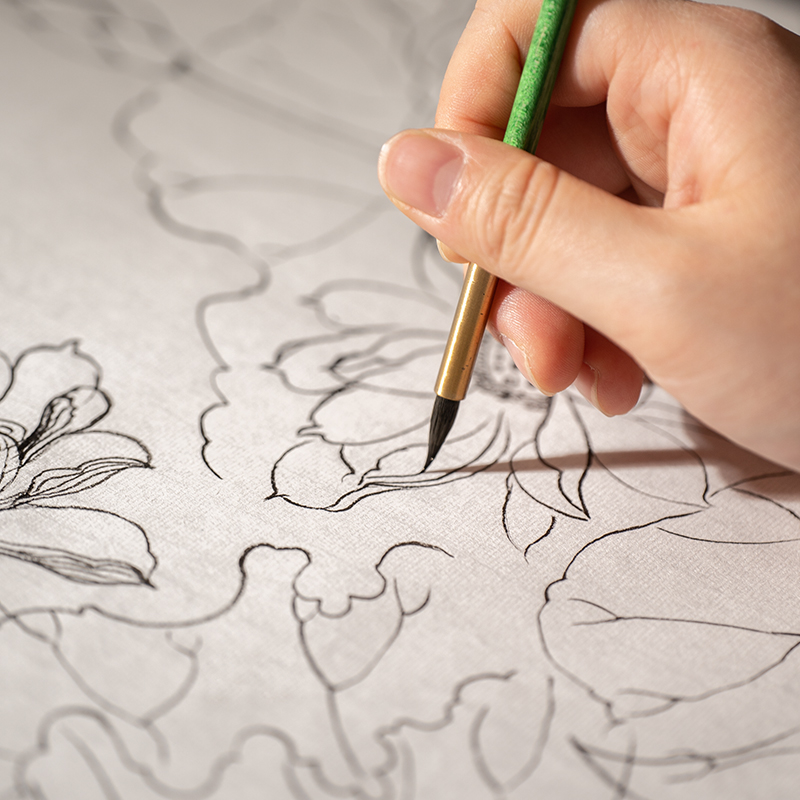 张小凤书法创作国画专用纸空白生宣纸半生半熟工笔画毛笔字作品纸宣纸四尺对开毛笔初学练习纸书画安徽熟宣 - 图3