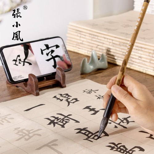 张小凤临摹宣纸字帖练字初学者纸毛笔书法专用毛笔字练习描红软笔练字帖成人作品练习纸套装入门书法小楷楷书 - 图0