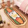 Cute cartoon puppy imitation cashmere bedside blanket