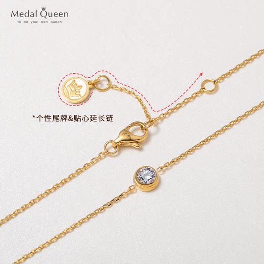 黄金钛钢18K金单钻女生脚链女 2025新款潮性感女士七星脚环足链