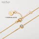 黄金钛钢18K金单钻女生脚链女 2025新款潮性感女士七星脚环足链