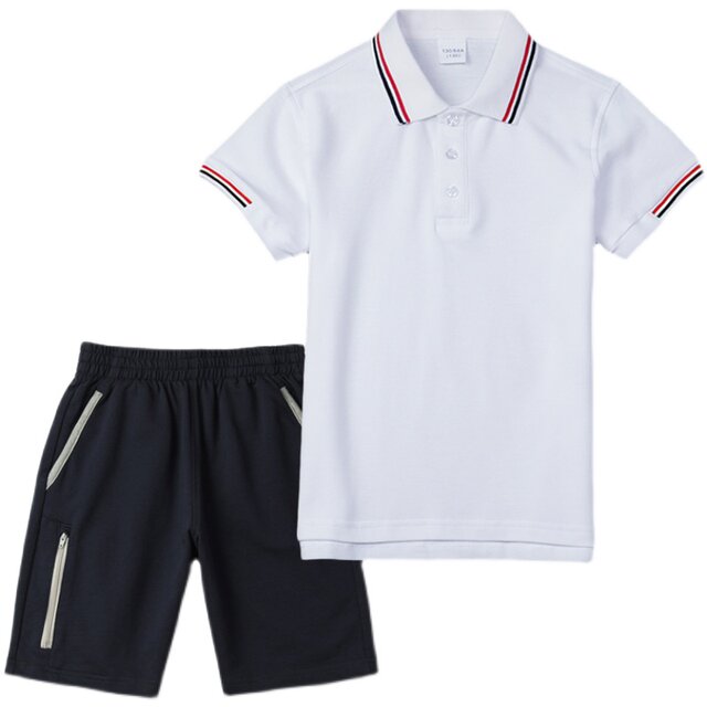 Primary school uniform suit short sleeve summer shorts