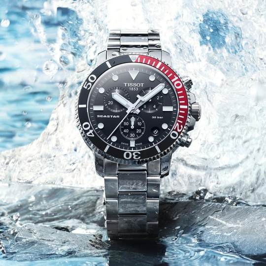 Reloj de buceo Tissot para hombre con forma de estrella de mar.