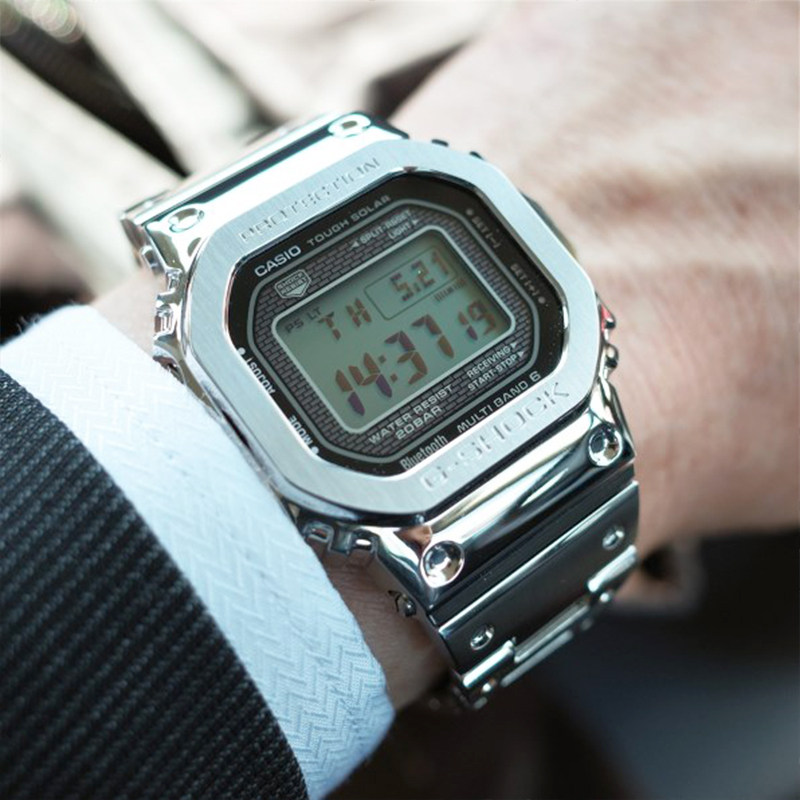 卡西欧35周年金砖银砖小方块太阳能电波手表男GMW-B5000GD-9 1 卡西欧35周年金砖银砖小方块太阳能电波手表男GMW-B5000GD-9 1