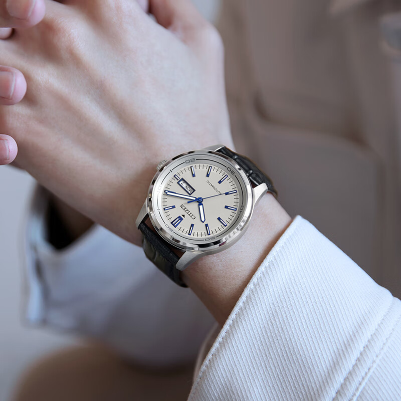 西铁城手表防水休闲儒雅商务自动机械手表男士腕表NH8400-10A - 图2