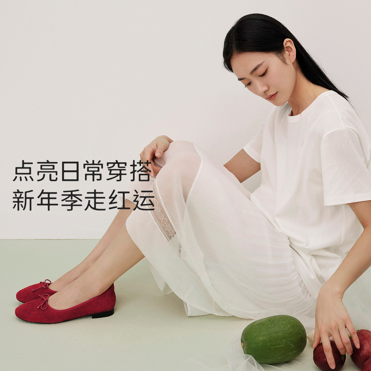 7or9平底鞋女鞋春夏玛丽珍鞋红蝴蝶结本命新年芭蕾通勤单鞋可露丽,淘宝优惠券,粉丝福利购,淘宝优惠卷