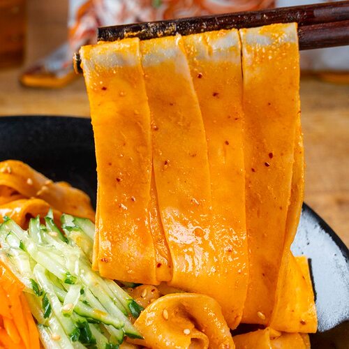 嗨吃家麻酱面皮6明星版清真麻将凉皮网红直播旅行冲泡食品代餐 - 图0
