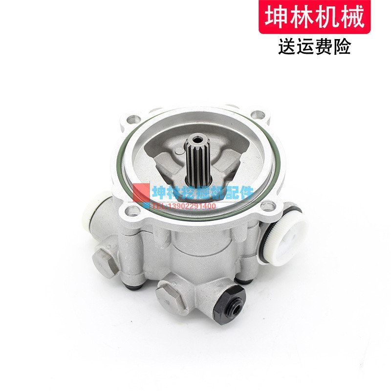 加藤HD820-1/2/3 HD1023挖掘机先导泵川崎K3V112齿轮泵辅助泵尾泵 - 图1