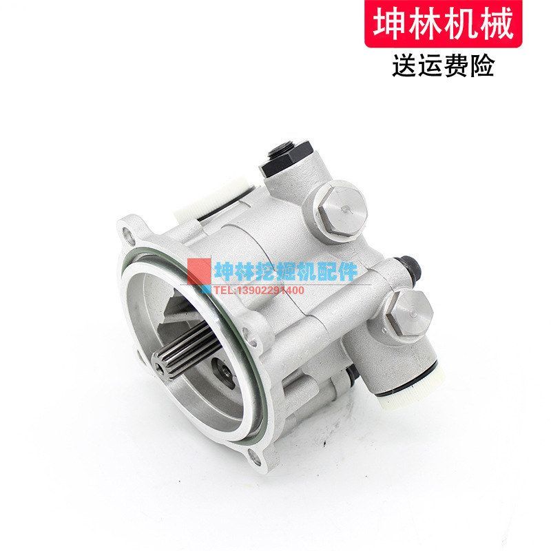加藤HD820-1/2/3 HD1023挖掘机先导泵川崎K3V112齿轮泵辅助泵尾泵 - 图2