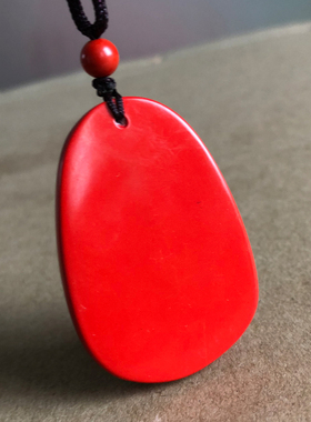 天然高含量朱砂乘龙观音吊坠站观音男款玉牌龙观音挂件玉坠证书