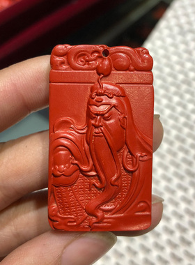 关公吊坠男士霸气款挂件招财原矿高含量武财神关羽项链本命年