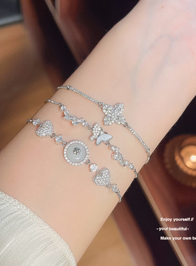 时尚甜美锆石手链不掉色女夏季感百搭小清新手串精致轻奢手饰