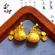 The gold store has the same ancient Vietnamese sand gold 999 coins lucky bag pendant jewelry blessing accessories women's necklace does not fade