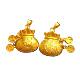 The gold store has the same ancient Vietnamese sand gold 999 coins lucky bag pendant jewelry blessing accessories women's necklace does not fade