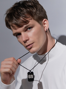 FDK欧美个性时尚数字潮男友项链