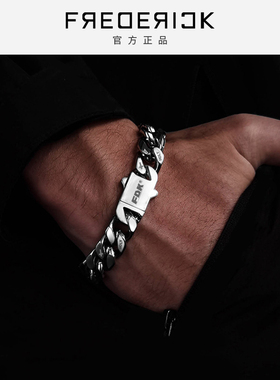 钛钢高级感古巴手链男生不掉色