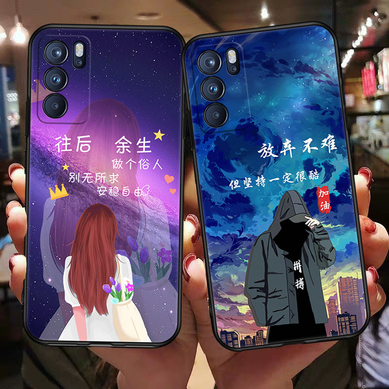 适用oppoReno6pro手机壳PEPM00软壳0pp0reno6pr0防摔oporeno6por男女oppren06pro保护套reon6pro卡通简约磨砂 - 图0