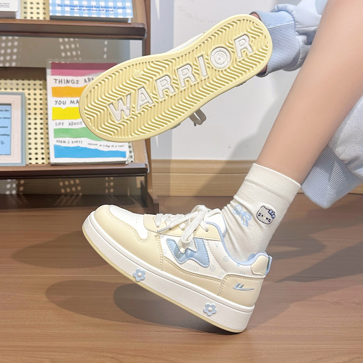 回力小众设计小白鞋女春季新款百搭学生软底轻便高颜值初中生板鞋,淘宝优惠券,粉丝福利购,淘宝优惠卷