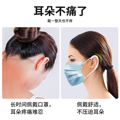Wear mask artifact to prevent strangulation and earache