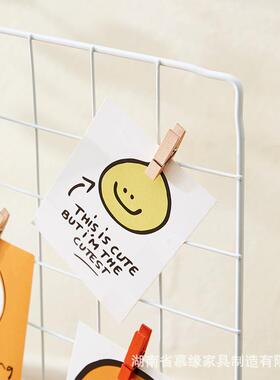 网格实木底座幼儿园作品环创展示架桌面摊位木质置物架铁丝网格架