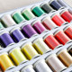ກ່ອງ 40 ສີ embroidery thread ຄົວເຮືອນຫຼາຍສີເຄື່ອງ embroidery ຄອມພິວເຕີ sewing thread set box 120D embroidery thread sewing