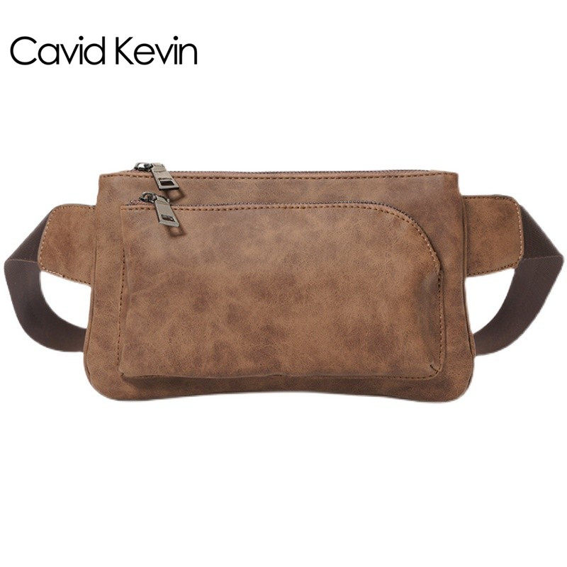 cavid kevin复古街头胸前小包腰包 vaticley男士包袋