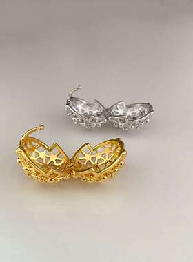 Ins Style Fashion Personality Exaggerated Ball Ear Buckle Su