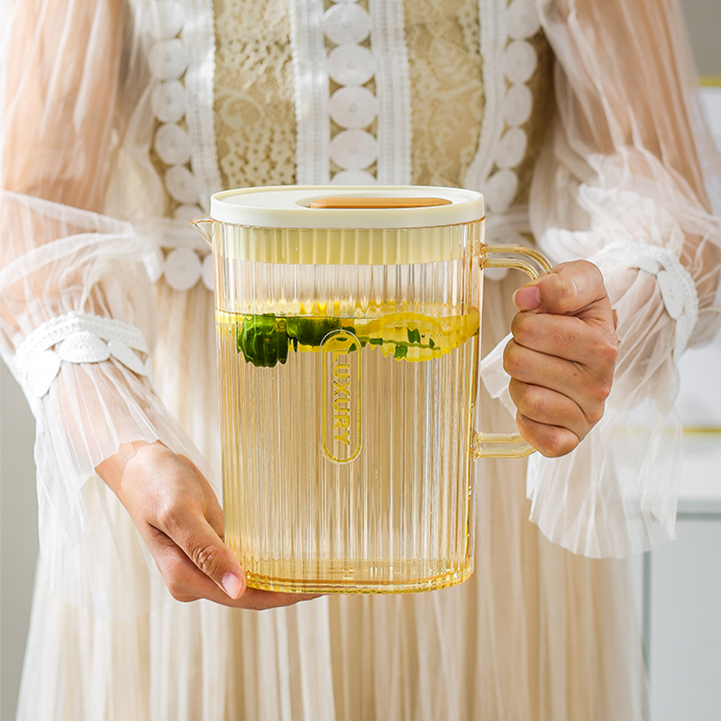 乐满冷水壶家用耐高温泡茶壶花茶果汁扎壶塑料大容量凉水壶套装