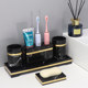 酒店洗漱用品收纳盒卫生间洗手台置物架轻奢卫浴大理石托盘套装
