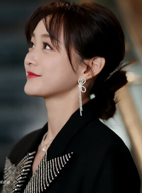 婚姻攻略何泓姗苏离同款耳环项链配饰高级洋气防过敏2024新款