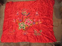 Lan] 6651 Fengtan Machine embroidered with large red sheet Jinnan folk customs