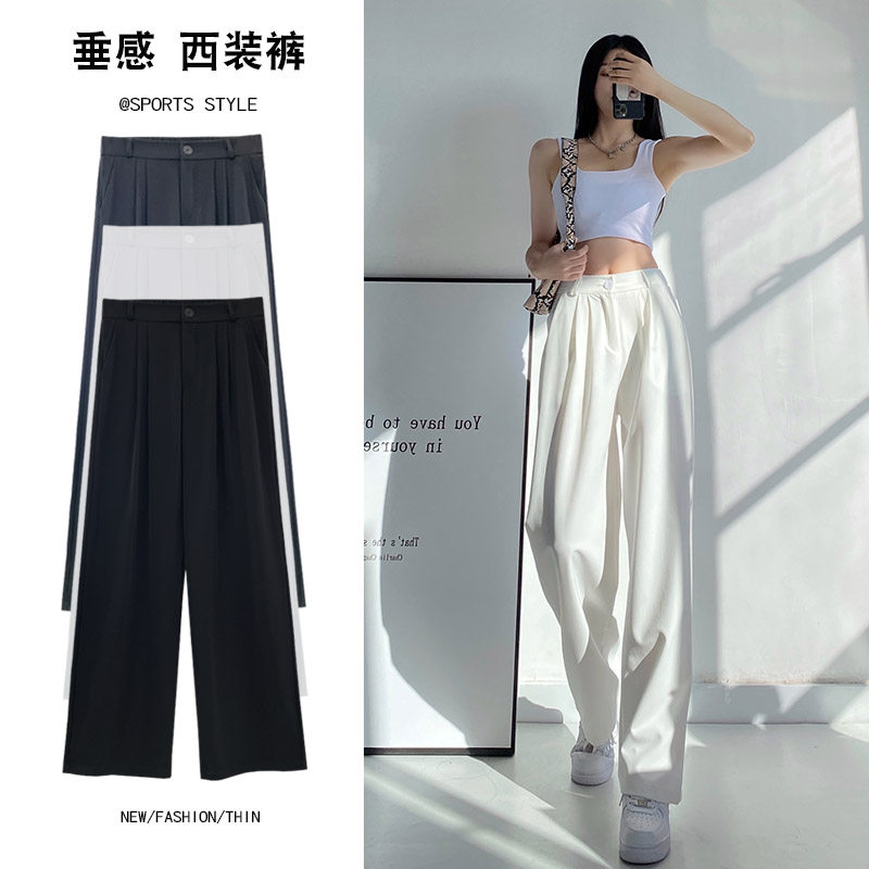 黑色西装裤女春秋冬季高腰休闲裤子 星娅妃休闲裤